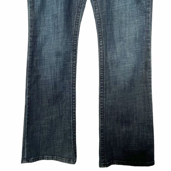 LEE Bootcut Blue Jeans Women's Size 8 Inseam 30" Slender Secret Low-Rise Stretch - Picture 3 of 12